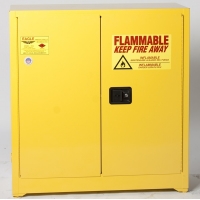 Yellow Flammable Liquid Safety Storage Cabinet (30 Gallons)