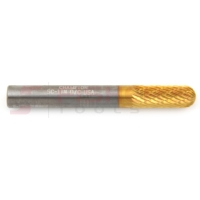 Carbide Bur Cylinder Radius End (Titanium-Coated) 1/4" x 5/8"