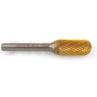 Carbide Bur Cylinder Radius End (Titanium-Coated) 1/2" x 1"