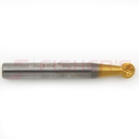 Carbide Bur Ball Shape End (Titanium-Coated) 1/4" x 7/32"