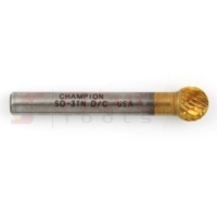 Carbide Bur Ball Shape End (Titanium-Coated) 3/8" x 5/16"