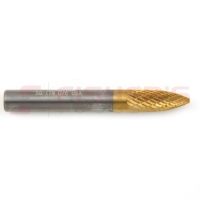 Carbide Bur Pointed Tree End (Titanium-Coated) 1/4" x 5/8"