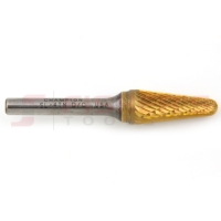 Carbide Bur Taper Radius End (Titanium-Coated) 1/2" x 1-1/8"