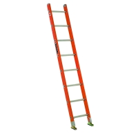Fiberglass Straight Ladder with 300-pound Load Capacity (8 Foot)
