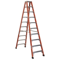 Fiberglass Step Ladder 10' Heavy-Duty