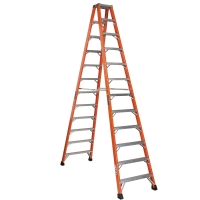 Fiberglass Step Ladder 12' Heavy-Duty