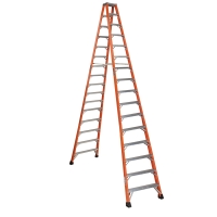 Fiberglass Step Ladder 16' Heavy-Duty