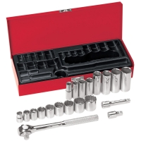 20-Piece Socket Wrench Set 3/8" to 13/16" (3/8" drive)