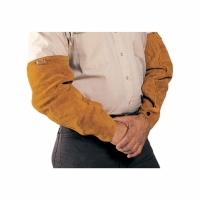 Bourbon Brown Side Split Cowhide Welding Sleeves 18"