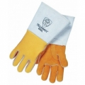 Gold Elkskin Welders Gloves Large 14"