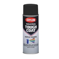 Industrial Tough Coat Acrylic Alkyd Enamel Aerosol OSHA Black