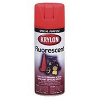 Fluorescent Indoor/Outdoor Aerosol Paint Red Orange