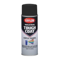 Industrial Tough Coat Acrylic Alkyd Enamel Aerosol Max Flat Black