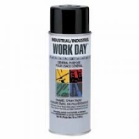 Industrial Work day Aerosol Enamel Paint Flat Black