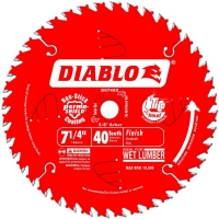 Freud Diablo 7-1/4" x 40 Tooth ATB Finishing Circular Saw Blade 5/8" Arbor