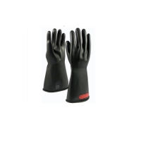 Novax Rubber Insulating Gloves 1000-1500V 14" Size 10 Black