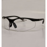 Mag Readers 30mm Clear Bifocal 2.00 Diopter Hard Coat Lens Safety Glasses
