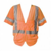 Hi-Visibility ANSI Class 3 Mesh Vest with Contrast tape 3X-Large (orange)