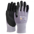 MaxiFlex Ultimate 15GA Black Micro-Foam Gloves with Coated Palm and Fingers Large