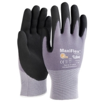 MaxiFlex Ultimate 15GA Black Micro-Foam Gloves with Coated Palm and Fingers Small