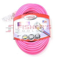 Kwik Kustom 3-Conductor 300V SJTW Color Extension Cord with Lighted Ends - 100'