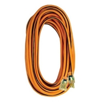3-Conductor 300V SJTW Extension Cord with Lighted Ends - 25'