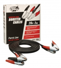 4-Gauge Booster Cable with Parrot Jaw Clamps - 20'