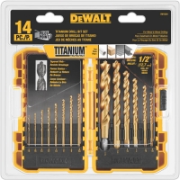 14-Piece Titanium Drill Bit Set