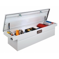 Jobox Steel Single Lid Crossover Truck Box - Full Size White