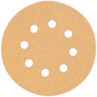 80 Grit Hook and Loop 8-Hole Random Orbit Sandpaper 5"