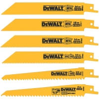 6-Pack Metal/Woodcutting Reciprocating Saw Blade Set